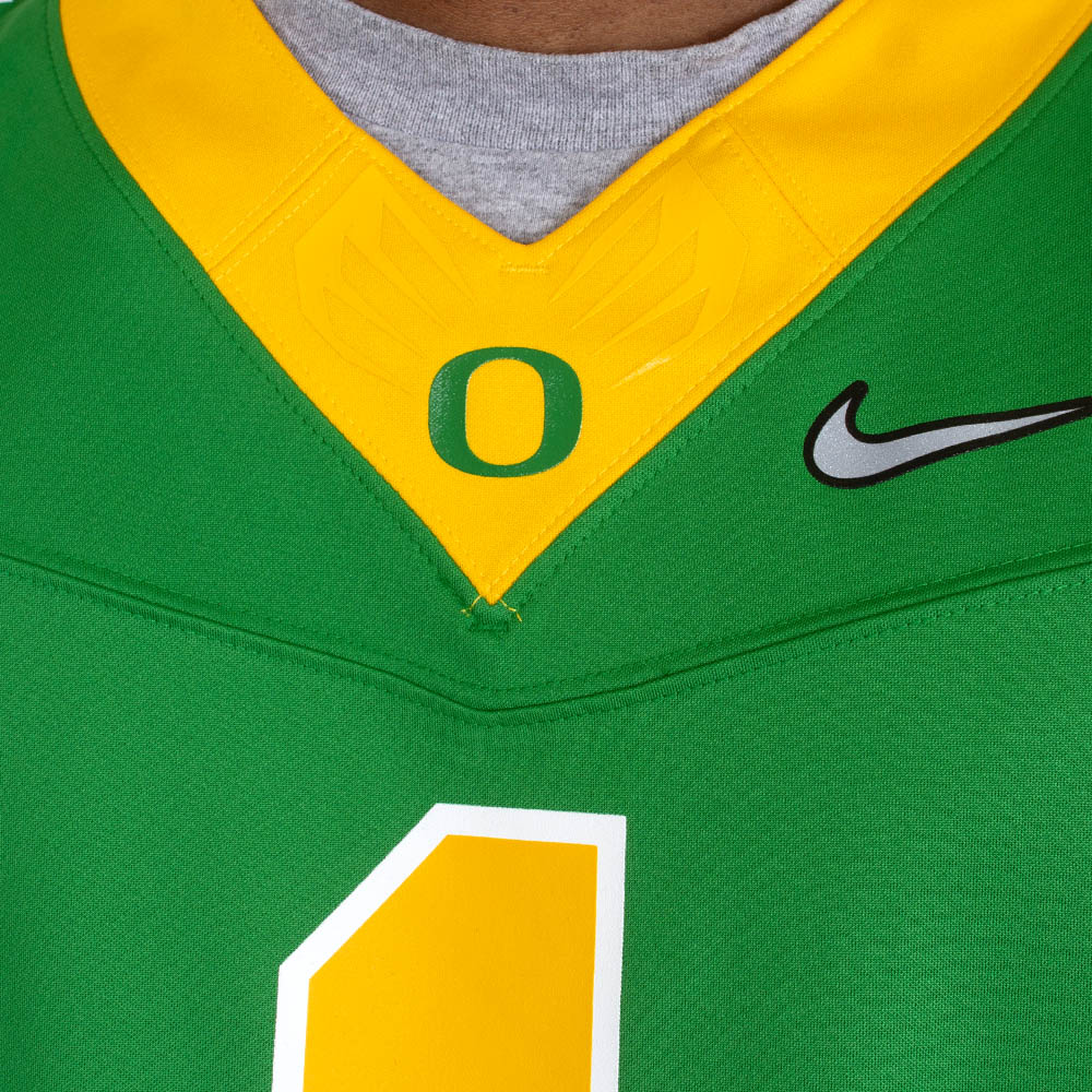 Fighting Duck, Nike, Green, Jerseys, Men, Football, Game Day, 2024, #1, 798959